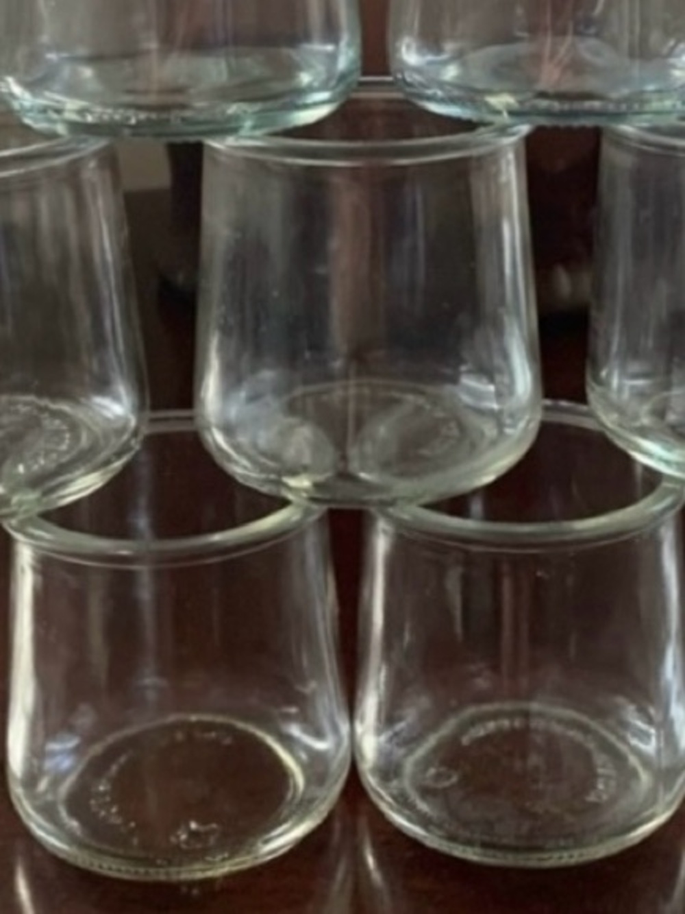 Set of 10 Yoplait Oui Clear Glass Jars - Picture 2 of 5